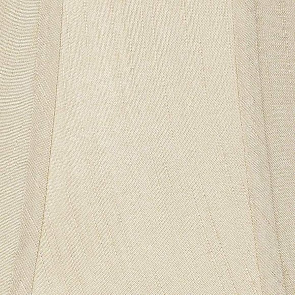 2 Ivory Bell Lamp Shades Linen Silk 12x6x9.5" by Royal Designs Inc - Picture 6 of 7